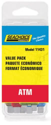 Picture of Seachoice SC11431 ATM Blade Fuse Value Pack, 25 Piece Assortment