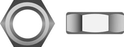 Picture of Seachoice RP-MP1312SC 3/8-16 Stainless Steel Hex Nut