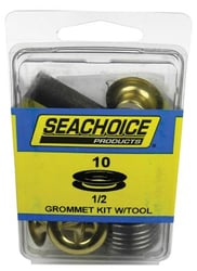 Picture of Seachoice RP-BP9704SC 1/2 Inch Grommet Kit with Setting Tool 10 Pack