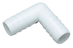 Picture of Seachoice 18211 90 Degree Plastic Hose Elbow Fitting White