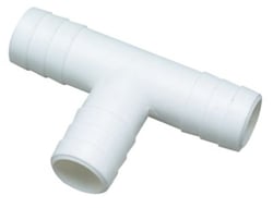Picture of Seachoice 18241 Plastic Tee Hose Fitting - White Corrosion Resistant