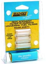 Picture of Seachoice 20971 Replacement Fuel Filter 3-Pack for 20941 In-Line Filter 100 Micron
