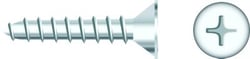 Picture of Seachoice RP-SC626CH Chrome Plated Stainless Steel Flat Head Phillips Tapping Screw #8 x 3/4"