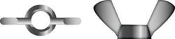 Picture of Seachoice RP-MP1371SC Stainless Steel Wing Nuts 10-24 Thread 2-Pack