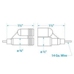Picture of Seachoice 12711 Waterproof Inline Fuse Holder with Spare 20 Amp