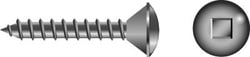 Picture of Seachoice RP-SC3467 #8 x 1" Stainless Steel Square Drive Oval Head Self-Tapping Screws