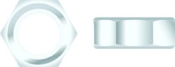 Picture of Seachoice RP-SC1311CH Chrome Plated Stainless Steel Hex Nut 5/16-18
