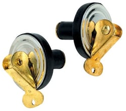 Picture of Seachoice 50-18961 Deck and Baitwell Plug 3/4 Inch Brass 2-Pack