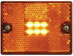 Picture of Seachoice MCL36ASSCH LED Square Stud-Mount Clearance Marker Light Amber