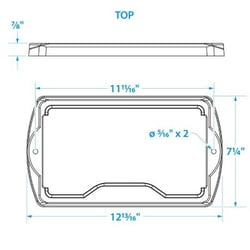 Picture of Seachoice 21961 USCG-Approved Group 24 Battery Hold-Down Tray