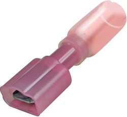 Picture of Seachoice 60273 Heat Shrink Insulated Quick Disconnect 22-18 AWG 0.187" Female Red 25-Pack