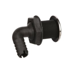 Picture of Seachoice 50-18541 90-Degree Thru-Hull Connector 3/4" ID Hose White