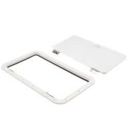 Picture of Seachoice 39151 White Marine Hatch 10x20 Inch with Stainless Steel Hinge