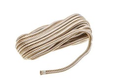 Picture of Seachoice 40021 Double-Braid Nylon Dock Line 3/8" x 25' Gold/White with Eye Splice