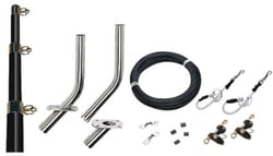 Picture of Seachoice 88261 Complete 15' Black & Gold Fiberglass Outrigger Kit