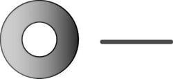 Picture of Seachoice RP-MP2916SC Stainless Steel Flat Washer 3/8" AN Style