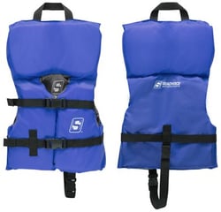 Picture of Seachoice 85330 General Purpose Infant Life Vest Blue/Black USCG Type II PFD