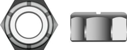 Picture of Seachoice RP-MP1330SC Stainless Steel Nylon Insert Locknut 6-32 (10-Pack)