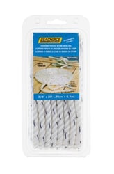 Picture of Seachoice 47521 Premium 3-Strand Twisted Nylon Dock Line 3/8" x 20' White with Blue Tracer