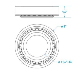 Picture of Seachoice 53541 Marine Trailer Wheel Bearing Kit 1-1/16" Axle Set of 2