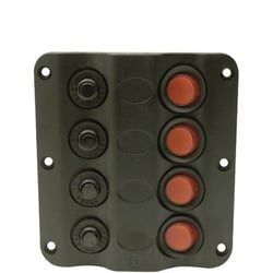 Picture of Seachoice 12321 LED 12V 4-Switch Distribution Panel Pre-Wired