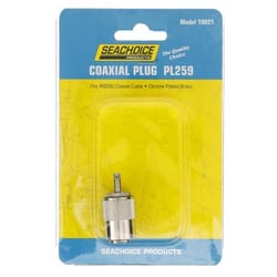 Picture of Seachoice 19821 PL259 VHF Antenna Male Connector for RG58U Coax Cable