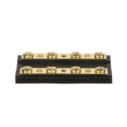 Picture of Seachoice 13501 4-Gang Terminal Block with Brass Hardware