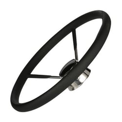 Picture of Seachoice 28581 5-Spoke Destroyer Steering Wheel 15 Inch Stainless Steel Foam Grip