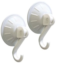 Picture of Seachoice 36383 Suction Cup Hooks 2-1/8 Inch White Plastic 2-Pack