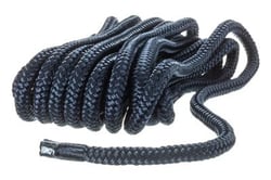 Picture of Seachoice 39841 Double-Braid Nylon Dock Line 3/8" x 20' Navy Blue with Eye Splice