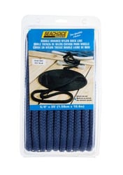 Picture of Seachoice 39881 Double-Braid Nylon Dock Line 5/8" x 35' Navy Blue with Eye Splice