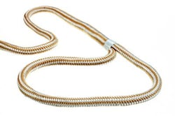 Picture of Seachoice 40071 Double-Braid Nylon Dock Line 5/8" x 20' Gold/White with Eye Splice