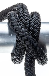 Picture of Seachoice 40401 Double-Braid Nylon Dock Line 1/2 In x 20 Ft Black with Eye Splice