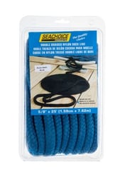 Picture of Seachoice 40451 Double-Braid Nylon Dock Line 5/8" x 25' Blue with Eye Splice