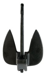 Picture of Seachoice 41393 Navy Anchor 28 lbs Vinyl Coated Cast Iron Black