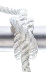 Picture of Seachoice 42571 Nylon Dock Line 1/2 Inch x 25 Feet White with Eye Splice