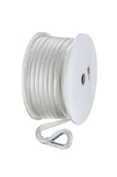 Picture of Seachoice 42121 Double-Braid Nylon Anchor Line 1/2" x 100' White