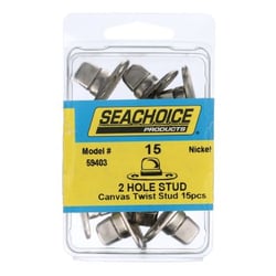 Picture of Seachoice RP-BP7252SC Twist Studs with 2-Hole Screw Base - 15 Pack