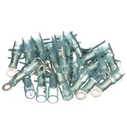 Picture of Seachoice 50-63821 Heat Shrink Ring Terminals 16-14 AWG #8 Stud Blue 100-Pack