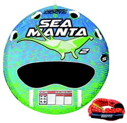 Picture of Seachoice 21-1100 Sea-Manta Deck Tube Towable with Tow Rope 1-2 Rider