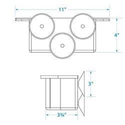 Picture of Seachoice 79321 Cockpit Organizer with Super Suction Cups