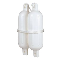 Picture of Seachoice DE77201S Twin Eye Ribbed Fender Kit White 5.5 x 20 Inch