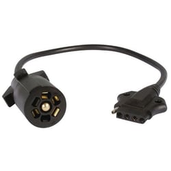 Picture of Seachoice A57WHSC 7-Way Round to 5-Way Flat Trailer Wiring Adapter 16 Inch