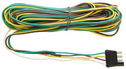 Picture of Seachoice 57971 4-Way Flat Trailer Side Wiring Harness 24" with Separate Tail Light Wires