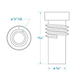 Picture of Seachoice 19841 UG176 Adapter for PL259 to RG59U Coaxial Cable