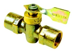 Picture of Seachoice 50-20741 Brass Two-Way Fuel Line Valve 3/8" Female/Female