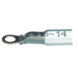 Picture of Seachoice 50-63811 Heat Shrink Ring Terminal Blue 16-14 AWG #10 Stud 100-Pack