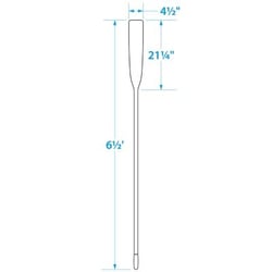 Picture of Seachoice 71156 Wood Oar 6.5 Ft New Zealand Pine Comfort Grip