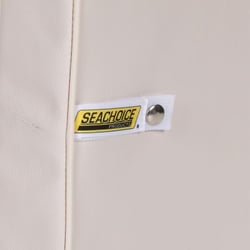 Picture of Seachoice 76861 Cooler Cushion 162-Qt White Marine Vinyl with Snap Straps