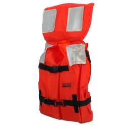 Picture of Seachoice 6100-85940-YTH Type I Commercial Offshore Life Jacket Youth Orange